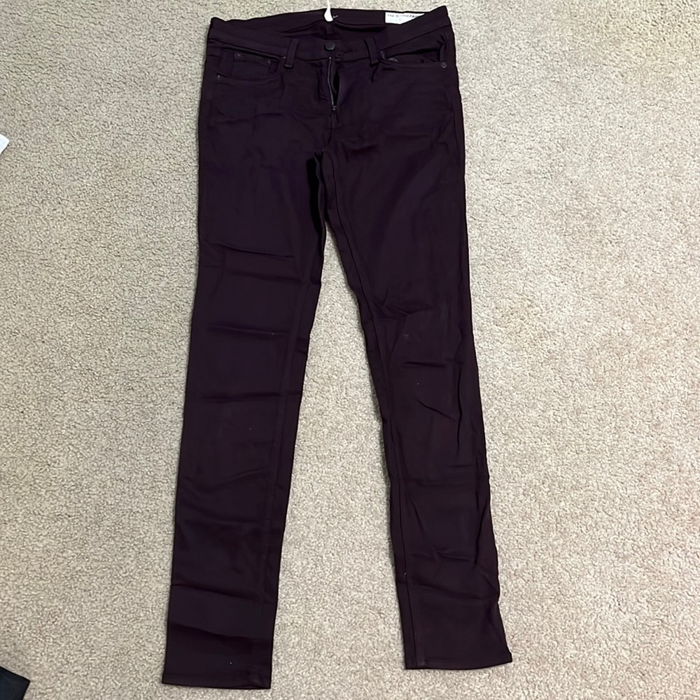 Plum/maroon rag & bone jeans